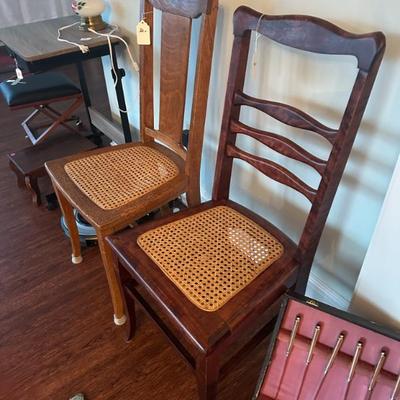 Sale Photo Thumbnail #87: Two wood chairs