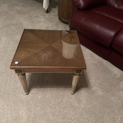 Sale Photo Thumbnail #82: Small table with glass top