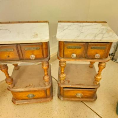 Sale Photo Thumbnail #68: Antique nightstands 