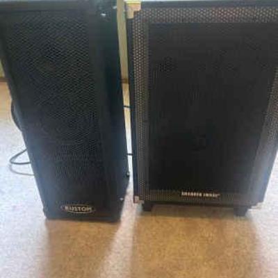 Kustom pa50 personal pa and sharper image party speaker
