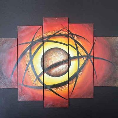 Large modern abstract painting