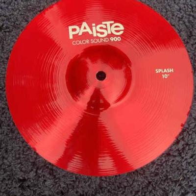 Paiste color sound 900 splash 10 red cymbal