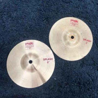 Two paiste 2002 8 splash cymbals