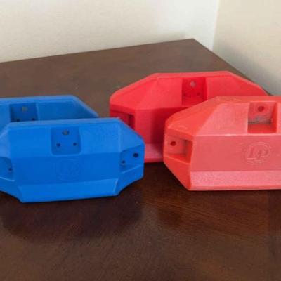 Lp jam blocks 2x medium pitch (red), 2x high pitch (blue)