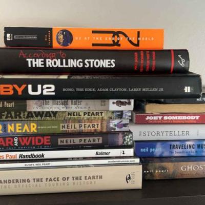 U2 dave grohl, rush, travel books by neil peart