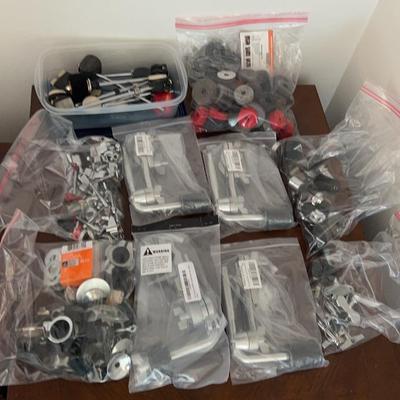 Cymbal pedal and stand hardware, cymbal pads, beaters