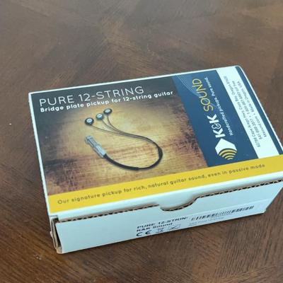 K k sound pure 12 string bridge plate pickup for a 12 string guitar