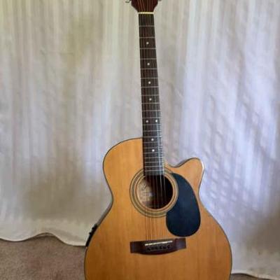 Jasmine by takamine es 44c cutaway acoustic electric guitar