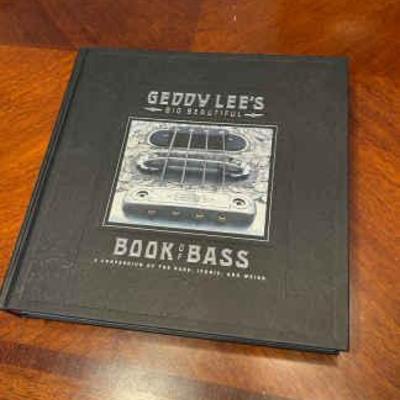Geddy lees big beautiful book of bass my effin’ life, leather bookmark