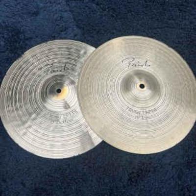 Pair of paiste signature sound edge hi hat 13 cymbals