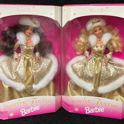 1995 Sam’s Club Exclusive Winter Fantasy Barbie’s #1