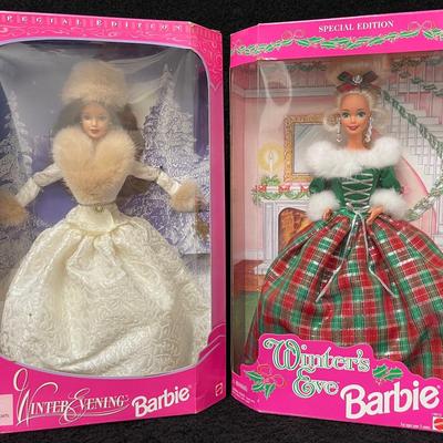 Vintage Winter Evening and Winter’s Eve Barbie’s 