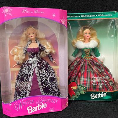 Vintage Winter Fantasy and Happy Holidays Barbie’s 