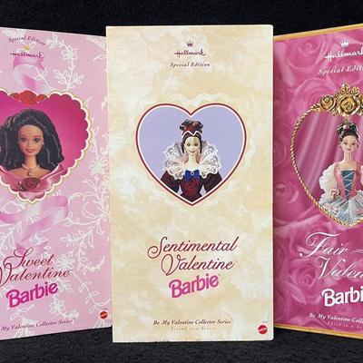 Be My Valentine Hallmark Exclusive Collector Series Barbie’s 