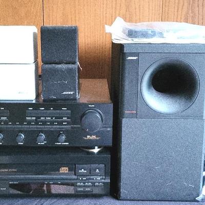 Denon Receiver & CD Player + Bose Speakers (LR)