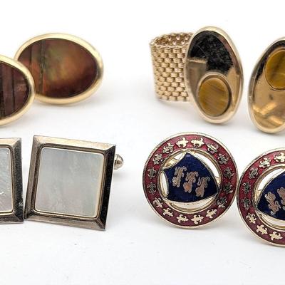 Cufflink Collection | 4 Pairs of Vintage Cufflinks