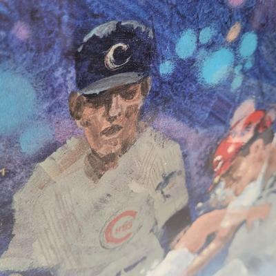 "Rose to the Occasion" by Clint Orlemann Pete Rose Ray Fosse Cincinnati Reds Cleveland Indians 1970