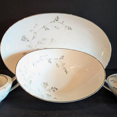 Noritake Valerie Serving Pieces | Platter | Creamer and Sugar | Vegetable Bowl