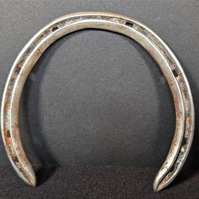Engraved Horseshoe Worn by Winning Horse Caramel In Navesink Homestead 7.3.85