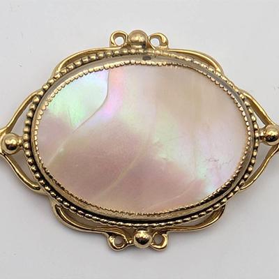 Vintage Mother of Pearl Brooch