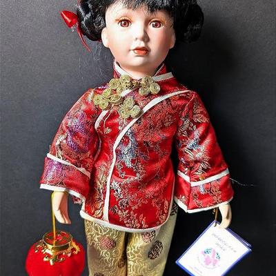 Vintage Porcelain Chinese Doll by J. Misa Dolls