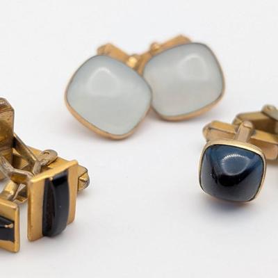 Cufflink Collection | 3 Pair of Vintage Cufflinks Including Swank