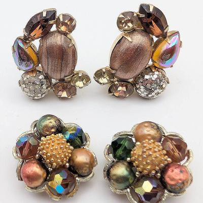 Vintage Clip On Earrings | 2 Pair | Alice Caviness 