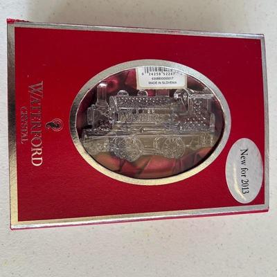 Waterford Crystal train ornament