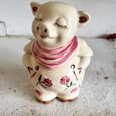 Vintage 1940's Shawnee Smiley Pig Cookie Jar