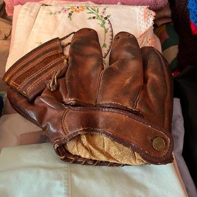 Vintage left-handed baseball glove