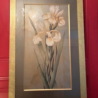 White Iris Print - Large 