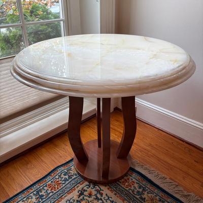 Marble Top High Top Table 