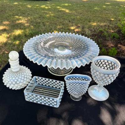 Vintage Opalescent Hobnail Fenton