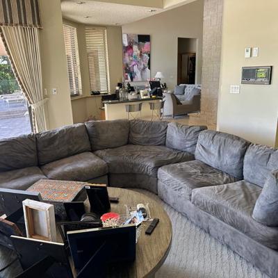 sectional couch gray