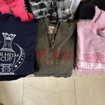 hoodies all different sizes