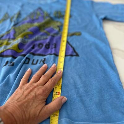 shirt Def Leppard 1`983 US tour dimensions