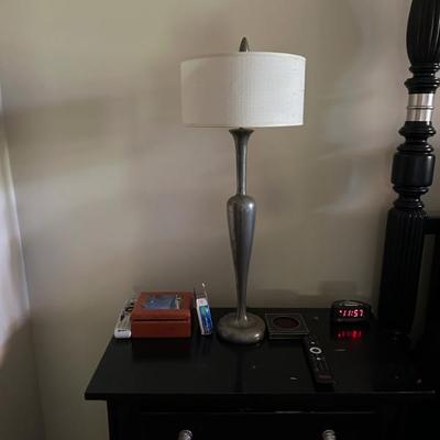 silver lamps