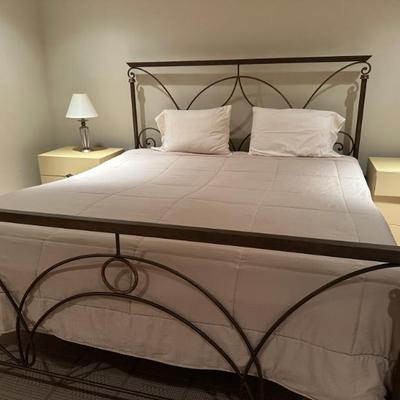 wrought iron bed