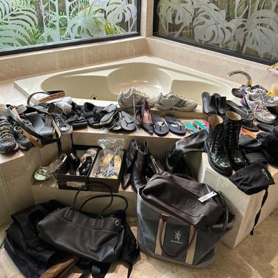 ladies shoes and packing bags