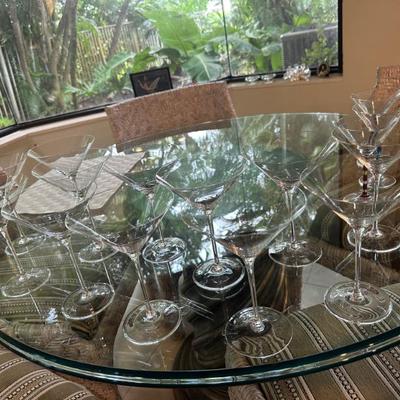 12 martini glasses