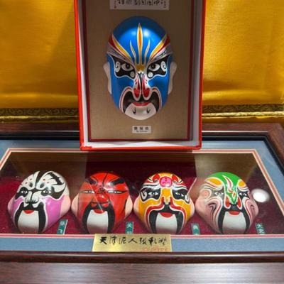 Painted Chinese Opera Masks