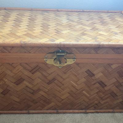 Rattan And Bamboo Storage Box #2