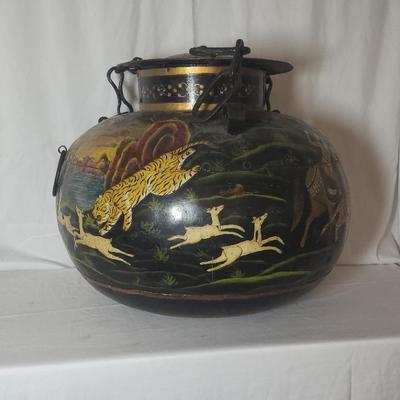 Vintage Toleware Pot