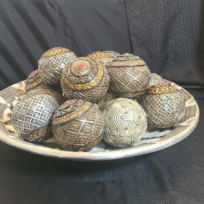 Decorative Bowl and Balls