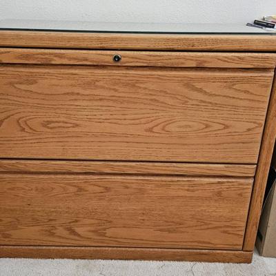 Two Drawer Wooden Cabinet