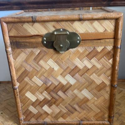 Rattan and Bamboo Storage Box #3