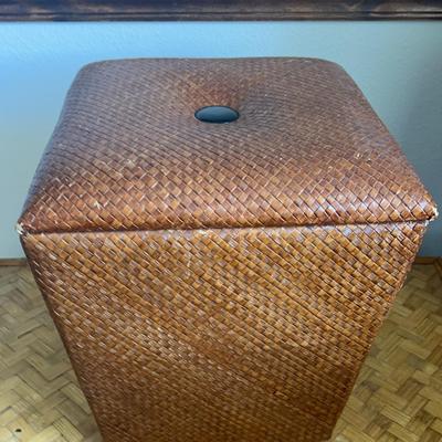 Accent Storage Stool Made Of Natural Materials