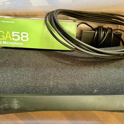 Big Sony mega-bass speaker/PA with microphone. All new, never used, sold as set