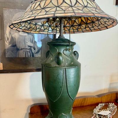 Sale Photo Thumbnail #4: 1920s Rainaud Bronze Table Lamp