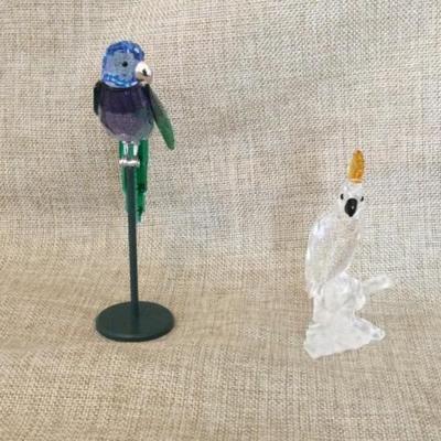 Swarovski Crystal Parrots (2)